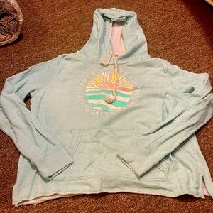Mint colored green xl hooded lightweight sweatshirt